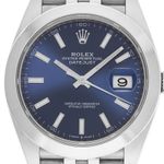 Rolex Datejust 41 126300 (2024) - Blauw wijzerplaat 41mm Staal (1/7)