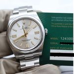 Rolex Oyster Perpetual 41 124300 (Unknown (random serial)) - Silver dial 41 mm Steel case (7/8)
