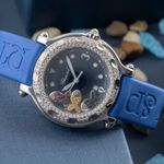 Chopard Happy Sport 27/8922 (2005) - Zwart wijzerplaat 31mm Staal (2/8)