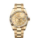 Rolex Sky-Dweller 336938 (2024) - Champagne wijzerplaat 42mm Geelgoud (1/1)