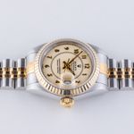 Rolex Lady-Datejust 69173 (1966) - Beige wijzerplaat 26mm Goud/Staal (6/8)