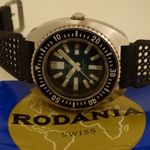 Rodania Vintage 2372.2 (1972) - Zwart wijzerplaat 45mm Staal (5/8)