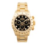 Rolex Daytona 116528 (2016) - Zwart wijzerplaat 40mm Geelgoud (1/5)