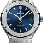 Hublot Classic Fusion Blue 565.NX.7170.RX (2026) - Blauw wijzerplaat 38mm Titanium (1/1)