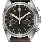 Hamilton Khaki Aviation H76409530 (2025) - Zwart wijzerplaat 40mm Staal (1/1)