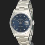 Rolex Oyster Perpetual Date 115200 (2000) - 34mm Staal (1/8)