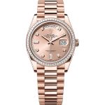 Rolex Day-Date 36 128395TBR (2025) - Roze wijzerplaat 36mm Roségoud (1/1)