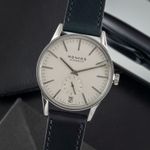 NOMOS Zürich Datum 802 (Unknown (random serial)) - White dial 40 mm Steel case (3/8)