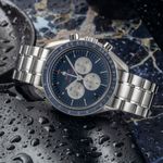 Omega Speedmaster Professional Moonwatch 522.30.42.30.03.001 (Unknown (random serial)) - Blue dial 42 mm Steel case (2/8)