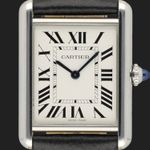 Cartier Tank WSTA0062 (2022) - Silver dial 34 mm Steel case (2/8)