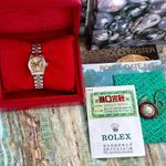 Rolex Lady-Datejust 69173G (1996) - Gold dial 26 mm Gold/Steel case (4/8)