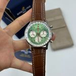 Breitling Navitimer AB0139211L1P1 (2024) - Groen wijzerplaat 41mm Staal (7/8)