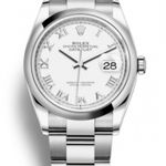 Rolex Datejust 36 126200 (2020) - Wit wijzerplaat 36mm Staal (1/1)