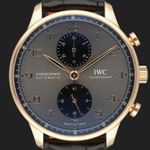 IWC Portuguese Chronograph IW371610 (2023) - Grijs wijzerplaat 41mm Roodgoud (2/8)