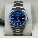 Rolex Oyster Perpetual 34 124200 (2022) - Blauw wijzerplaat 28mm Staal (5/8)