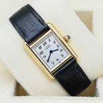 Cartier Tank Vermeil 5057001 (Unknown (random serial)) - White dial 20 mm Silver case (1/8)