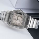 Cartier Santos Galbée W20044D6 (2000) - Silver dial 24 mm Steel case (2/8)