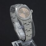 Rolex Oyster Perpetual 76080 (2003) - Roze wijzerplaat 26mm Staal (6/7)