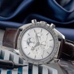 Omega Speedmaster Professional Moonwatch Moonphase 3875.30.31 (Onbekend (willekeurig serienummer)) - Zilver wijzerplaat 39mm Staal (2/8)