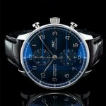 IWC Portuguese Chronograph IW371606 (2020) - Blue dial 41 mm Steel case (5/8)