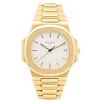 Patek Philippe Nautilus 3800J (Unknown (random serial)) - White dial 38 mm Yellow Gold case (1/6)