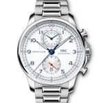 IWC Portuguese Yacht Club Chronograph IW390702 (2024) - Wit wijzerplaat 45mm Staal (1/1)