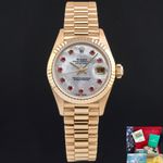 Rolex Lady-Datejust 79178 (1999) - Parelmoer wijzerplaat 26mm Geelgoud (1/8)