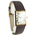Cartier Tank Solo W5200004 (2013) - Silver dial 35 mm Yellow Gold case (5/6)