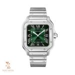 Cartier Santos WSSA0062 (2024) - Green dial 40 mm Steel case (1/1)