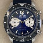 Union Glashütte Noramis Chronograph D012.927.18.057.00 (Unknown (random serial)) - Blue dial 43 mm Steel case (1/5)