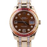 Rolex Pearlmaster 86348SAJOR (2018) - Brown dial 39 mm Yellow Gold case (1/1)