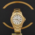 Rolex Yacht-Master 40 16628 (1991) - White dial 40 mm Yellow Gold case (1/7)