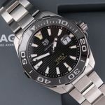 TAG Heuer Aquaracer 300M WAY201A.BA0927 (2021) - Zwart wijzerplaat 43mm Staal (1/8)