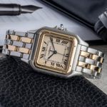 Cartier Panthère 83949 (1990) - Champagne wijzerplaat 27mm Goud/Staal (2/8)