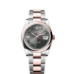 Rolex Datejust 36 126201 (2021) - Grey dial 36 mm Gold/Steel case (1/6)