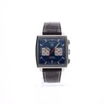 TAG Heuer Monaco CW2113 (2004) - Blue dial Steel case (1/8)