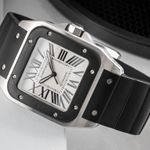 Cartier Santos 100 W20121U2 (Unknown (random serial)) - Silver dial 38 mm Steel case (2/8)