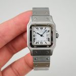 Cartier Santos 2960 (1980) - Wit wijzerplaat 41mm Staal (7/8)