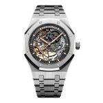 Audemars Piguet Royal Oak Double Balance Wheel Openworked 15407ST.OO.1220ST.01 (2023) - Transparent dial 41 mm Steel case (3/6)