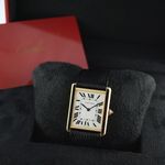 Cartier Tank Solo W5200004 (2018) - Silver dial 35 mm Yellow Gold case (7/7)