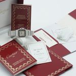 Cartier Santos Galbée 1057930 (1994) - White dial 24 mm Gold/Steel case (2/8)