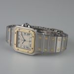 Cartier Santos Galbée 187901 (Unknown (random serial)) - Silver dial 29 mm Gold/Steel case (4/8)