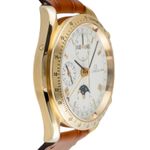 Omega Speedmaster Reduced 3131.20 (Unknown (random serial)) - White dial 39 mm Yellow Gold case (7/8)