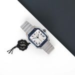 Cartier Santos WSSA0047 (2022) - Silver dial 40 mm Steel case (2/7)