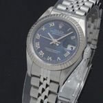 Rolex Lady-Datejust 79174 (1999) - Blue dial 26 mm Steel case (7/8)