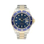 Rolex Submariner Date 16613 (1993) - Blue dial 40 mm Gold/Steel case (3/8)