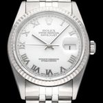 Rolex Datejust 36 16234 (2002) - Silver dial 36 mm Steel case (1/8)