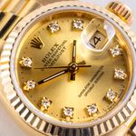 Rolex Lady-Datejust 69178 (1986) - Champagne dial 26 mm Yellow Gold case (2/8)