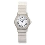 Cartier Santos 2965 (Onbekend (willekeurig serienummer)) - Wit wijzerplaat 30mm Staal (1/5)