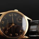 Patek Philippe Calatrava 5026J (Unknown (random serial)) - Black dial 34 mm Yellow Gold case (2/8)